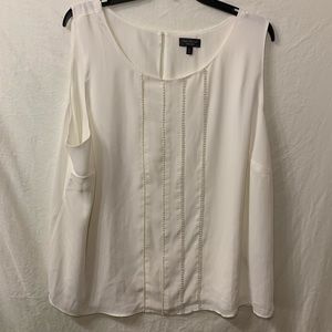 The Limited Pearl embellished plus size tank top